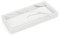 Belle Vous Bandejas Decorativas Modernas - 20,1 x 10 x 2,2 cm - Bandeja Blanca Resina Diseño Mármol - Bandeja para Dejar Llaves, Baño, Cocina, Tocador - para Colocar Perfume, Anillos y Velas
