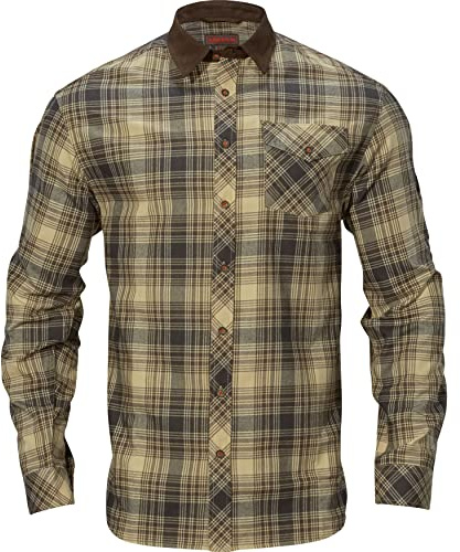 Harkila Angetriebener Jagd-Flanell-Hemdlicht-Teak-Check