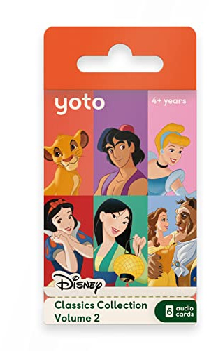 YOTO Disney Classics Collection: Vol. 2-6 Kids Audio Cards, Ages 4+ | Screen-free Disney audiobook cards for Yoto Player and Mini | classic Disney stories | educational listening ages 4+
