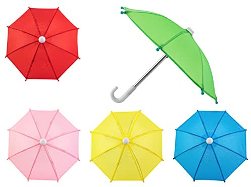 AUEAR, Lot de 5 mini parapluies colorés pour décoration de la maison