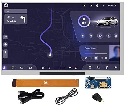 Waveshare 7inch QLED Quantum Dot Display 1024 × 600 Integrated Thin and Light Screen for Raspberry Pi,Jetson Nano,Windows PC,Support Windows/Linux/Android System,170° Wide Viewing Angle