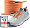 LaceHype - Premium Schnürsenkel ohne binden, elastischeSchuhbänder mit Metallkapseln, 1 oder 2 Paar - CP2 - mit Kapseln für Sneaker, Laufschuhe, Sporschuhe (Orange, 2P)