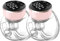 Wearable Breast Pump Hands Free of Longer Battery Life & LED Display, Portable Electric Breast Pump with 3 Modes & 9 Levels & Low Noise, 24 mm Flange, 2 Pcs Pink