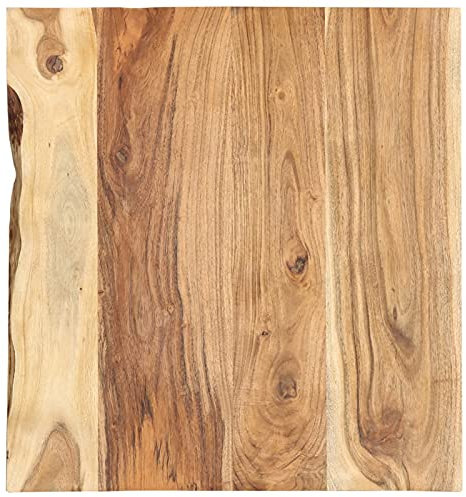 Tidyard Mensola,Piano,per Lavabo,Lavandino,Vanità,da Bagno,Rustico,in Massello di Acacia,58x52x2,5 cm,Appoggio Sospeso per Lavabo Lavandino,Sottolavabo Sottolavandino Sospeso da Bagno