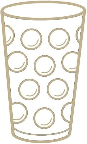 Dubbeglas Autoaufkleber (Gold) 6 x 10 cm - Aufkleber für das Auto - Der Autoaufkleber für Pfälzer - Pfalz Schorle Edition