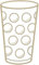 Pfalz Schorle Edition Dubbeglas Autoaufkleber (Gold) 6 x 10 cm - Aufkleber für das Auto