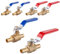 6er-Pack EFIELD 1/2 Zoll Pex Messing Vollanschluss Absperrkugelhahn, Absperrventil, Absperrhahn für heißes und kaltes Wasser, Trinkwasser, PEX-Widerhaken Crimpanschluss