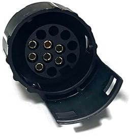 JVJ 7 auf 13 Polig Anhänger Adapter Anhängerstecker Steckdose Konverter Abschleppadapter Adapter Stecker Steckdose Konverter Steckverbinder für Wohnwagen Wohnmobil LKW