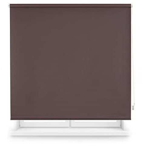 INTERBLIND | Verdunkelungsrollo, glatt, Premium, Größe 160 x 175 cm Breite x 175 cm Höhe, Verdunkelungsrollo, Stoffmaß 157 x 170 cm, Grau, Wärmedämmung von Licht, Kälte und Wärme