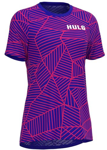 HULG Fahrradtrikot Damen Kurzarm,Women's Jersey Mountainbike-Trikot,100% Hochwertiges Polyester, Schnell Trocknend, Atmungsaktiv, Geeignet Für Radfahren/Multisport (XXL,Style-07)