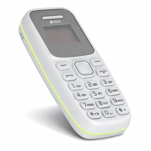 Unlocked Cell Phone for Seniors, Dual SIM Card Mobile Phone with Big Button, Music Player, 2G Cell Phone for Elderly (White)