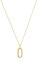 Amor Kette mit Anhänger 925 Sterling Silber Damen Sets, mit Zirkonia synth., 42+3 cm, Gold, Kommt in Schmuck Geschenk Box, 2038268