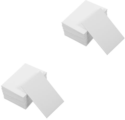 Tofficu 60 Stück Spielkartenkarton Blankokarten Dicker Karton Bastelkarton Papierkarteneinband Postvorrat Druckerpapier Karton Einbandpapier Weiß Einfacher Schutz