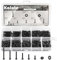 M2 Nuts and Bolts Set, 780 Pcs Hexagon Socket Head Cap, Hex Socket Cap Head Screws, Black Machine Screw Bolts and Nuts and Flat Washers Assortment Kit, for DIY Bicycle Motorcycle Repair