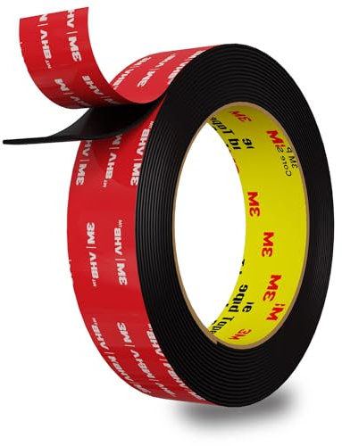 InTrans Ruban adhésif double face extra fort 300 x 2 x 0,11 cm - Ruban de montage double face - Convient pour voitures, bandes LED, décoration de la maison/du bureau