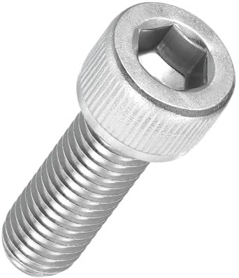 Kozelo 10pcs Tornillos de Cabeza Hexagonal - [M10-1.5 x 30mm] Acero Inoxidable 304 Totalmente Roscado Allen Tornillo para Motor Eléctrico Ventilador Impresión 3D Reparación, Plateado