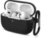 Mugust Kompatibel mit AirPods Pro 2 Hülle, Stoßfeste Schutzhülle Silikon Case Cover für AirPods Pro 2nd Generation 2022 mit Silikon Lanyard, Front LED Sichtbar (Schwarz)