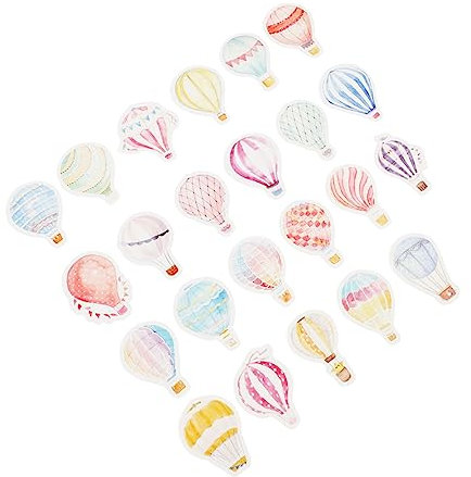 Operitacx Decorative Hand Account Stickers for Scrapbooking and Projects Unique Balloon Seal Stickers for Journals Notes and Creative Crafts