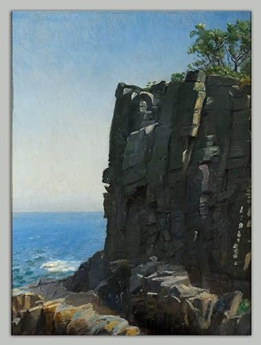 XcBAIHOUD Berühmte Gemälde Moderne Wandbild Kunstdruck Wand Dekoration The sanctuary cliffs von michael peter Wandposter Kunstdruck für Wohnzimmerdekoration 60x90cm