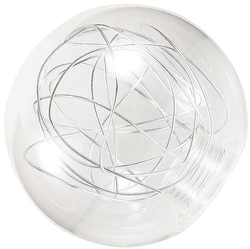 BAZEITFLOW Hängender Lampenschirm Lampenschirme Pendelleuchten Kugellampe Licht Kugelleuchte Lampenkugel Schatten Modern Lichtkugel Hängende Helle Farbtöne Silver Glas