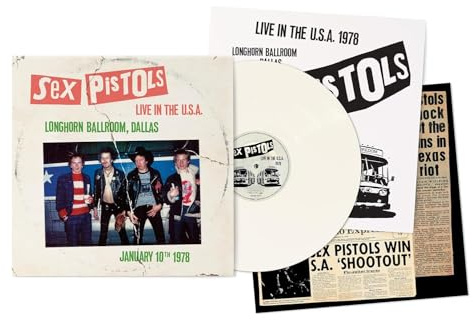 Sex Pistols, Neues Album 2025, Live In The USA 1978 Dallas, Limitiertes Weiß