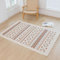 Homxi Tappeto Esterno Rettangolare 120 x 180 cm Boho, Tappeti Cameretta Moderno Cotone, Motivo Geometrico con Nappe, Tappeto Moderno Salotto Arancio