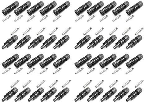 Connettore MC4 originale per alimentazione rinnovabile per cavo da 4-6 mm² tipo X PV-KST4/6X e PV-KBT4/6X diametro esterno cavo 5,5-7,4 mm, con e senza IVA (0% IVA (PV privato), 20)