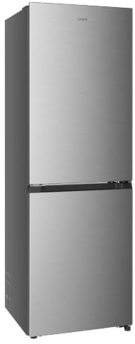 CANDY Fresco Style CNCQ2T6S18DX Réfrigérateur Combi, largeur 59,5 cm, hauteur 185 cm, 315 L, moteur Inverter, tiroir humidity, contrôle numérique interne, lumière LED, portes réversibles, inox