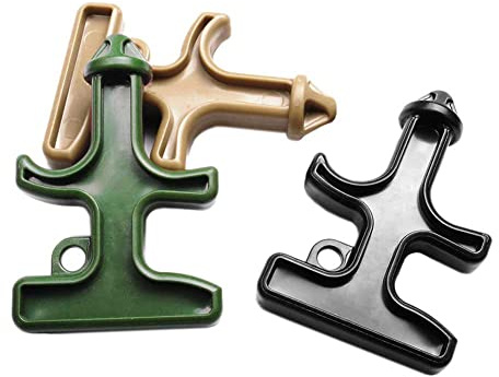 Lot DE 3 Couleurs Mélangées Portable Self Défense Stinger Duron Foret Pom en Acier Outil de Protection de Combat Porte-Clés Camping Survie Tactique Kits (Mixtes 3 Couleurs en Package)