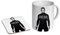 Daniel Craig BW Keramik-Kaffeetasse + Untersetzer, Geschenk-Set