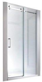 Glaszentrum Hagen - 8 mm | 195cm Höhe | Nischen- | Schiebetür | Duschtür | Nischentür | Duschwand | Dusche | Nischendusche | Schiebesysteme | ESG-Klarglas (110x195cm)