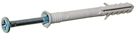 100 Stk. QZ Nageldübel Nagel gehärtet 5.0x50 PZ-2 Nylon Schlagdübel vormontiert