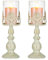 NUPTIO 2 Stücke Vintag Design Geschnitzter Kerzenständer, Hochzeit Party Weihnachten Tischdekoration Kerzenständer, Romantisches Abendessen Kerzenlicht kreative Shabby Chic Kerzenständer