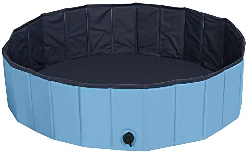 Yaheetech Portable Folding Pet Bath Tub Dog Swimming Pool Puppy Paddling Pool 120cm