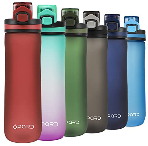 Opard Trinkflasche Kinder Auslaufsicher 0,6L/0.9L, 0,7L/1L (mit strohhalm), Sport Trinkflasche Schule, Gym, Fitnesss, Fahrrad - Wasserflasche 600ml mit deckel, Inbegriffenes Filter, BPA-Frei