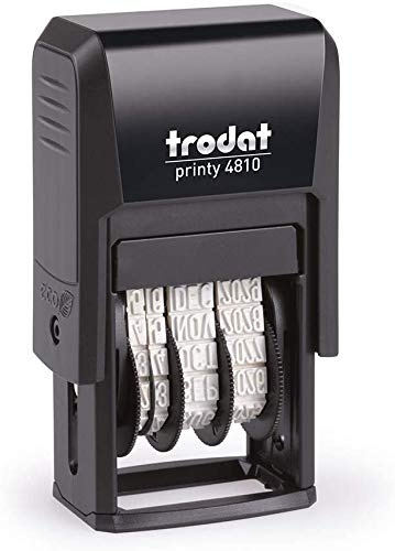 Trodat Fechador 4810 Castellano Datumstempel 20 x 3,8 mm, blau