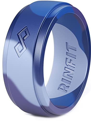 Rinfit Silikonringe für Herren – Silikon-Ehering – Silikonring für Herren – Gummi-Eheringe – Gummiringe für Herren – Infinity Kollektion, 33 cm, Silikon, Kein Edelstein