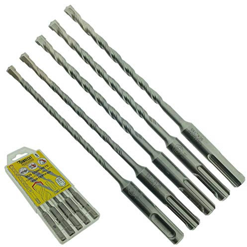 5 x SabreCut SDSAK1 5,5mm 6mm 6,5mm x 160mm PGM-zugelassenes SDS Plus-Bohrer-Mischset für Stein Beton Ziegel