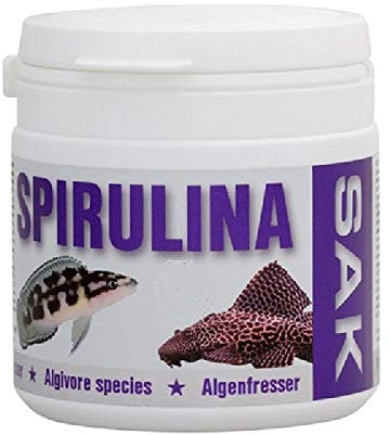 EXOT HOBBY - S.A.K. spirulina - Komplettes extrudiertes Futter für alle Zierfischarten, die einen höheren Anteil an Algen benötigen. Tabletten 100 g (150 ml)