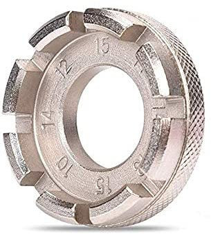 Terryshop74 Tira Raggi,6 in 1 Chiave a Raggi per Ruota della Bicicletta,Tiraraggi Universale per Regolare i Cerchi di Biciclette 10-15