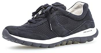 Gabor Damen Low Top Sneaker, Frauen Halbschuhe,lose Einlage,weiblich,Ladies,Women's,Woman,schnürschuhe,schnürer,Halbschuhe,Nightblue,44 EU / 9.5 UK