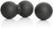 BODYMATE SET aus großem Faszien-Ball (Durchmesser 12CM) und großem Faszien-DUO-Ball (12x24cm) Schwarz, Selbstmassage-Ball für Faszientraining