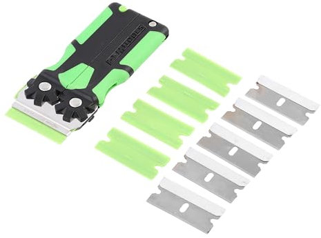 OEMTOOLS 26502 11 Piece Multi-Purpose Razor Blade Scraper, Window Scraper, Sticker Scraper Tool, Flat Blade Scraper, Plastic Razor Scraper