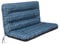 PillowPrim Kissen für Hollywoodschaukel • Gartenbankauflage • Bankauflage • Bankkissen • Sitzkissen und Rückenkissen • sitzbreite 180 cm • Blau Kariert