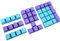 Colorful Tastenkappen Set für Arrow- Number Area Tastatur, 42 keycaps Für RK61, GANSS ALT61, IKBC-Poker - PBT-OEM Tastenkappen für Cherry MX Schalter mechanische Tastaturer (2#)