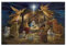 ZHONGYUTONG Krippe Kunstdruck auf Leinwand Weihnachten Jesus in der Krippe Poster Jungfrau Maria Joseph Religiöse Gemälde Wanddekoration für Wohnzimmer Schlafzimmer (40x60cm, Kein Rahmen)