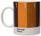 Pantone Porzellan Kaffeebecher, spülmaschinenfest, 375ml, inkl. Geschenkbox, Culture: 719, 4263 amber brown, 2009 mimosa, 476, 1615, 1385, 19-1314 seal brown, 18839