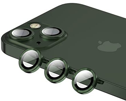Phoneaura [[6 Stück Für Apple iPhone 13 und iPhone 13 Mini Kameraschutz Glas Kameraglas Linsenschutz Objektivglas Aluminium Linse mit Schutzfolie
