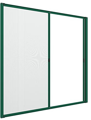 Zanzanet Zanzariera doppia laterale 45 mm orizzontale su misura porta finestra avvolgibile rullo a molla frizione cassonetto antivento personalizzabile vari colori e reti Made in Italy 80x170 cm