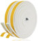 Draught Excluder Self Adhesive Foam Tape 10mm(W) x 6mm(T) Window Door Weather Stripping SoundProof Weather Strip Tape Seals for Gap Seal,2 Rolls, Total 10M Long White
